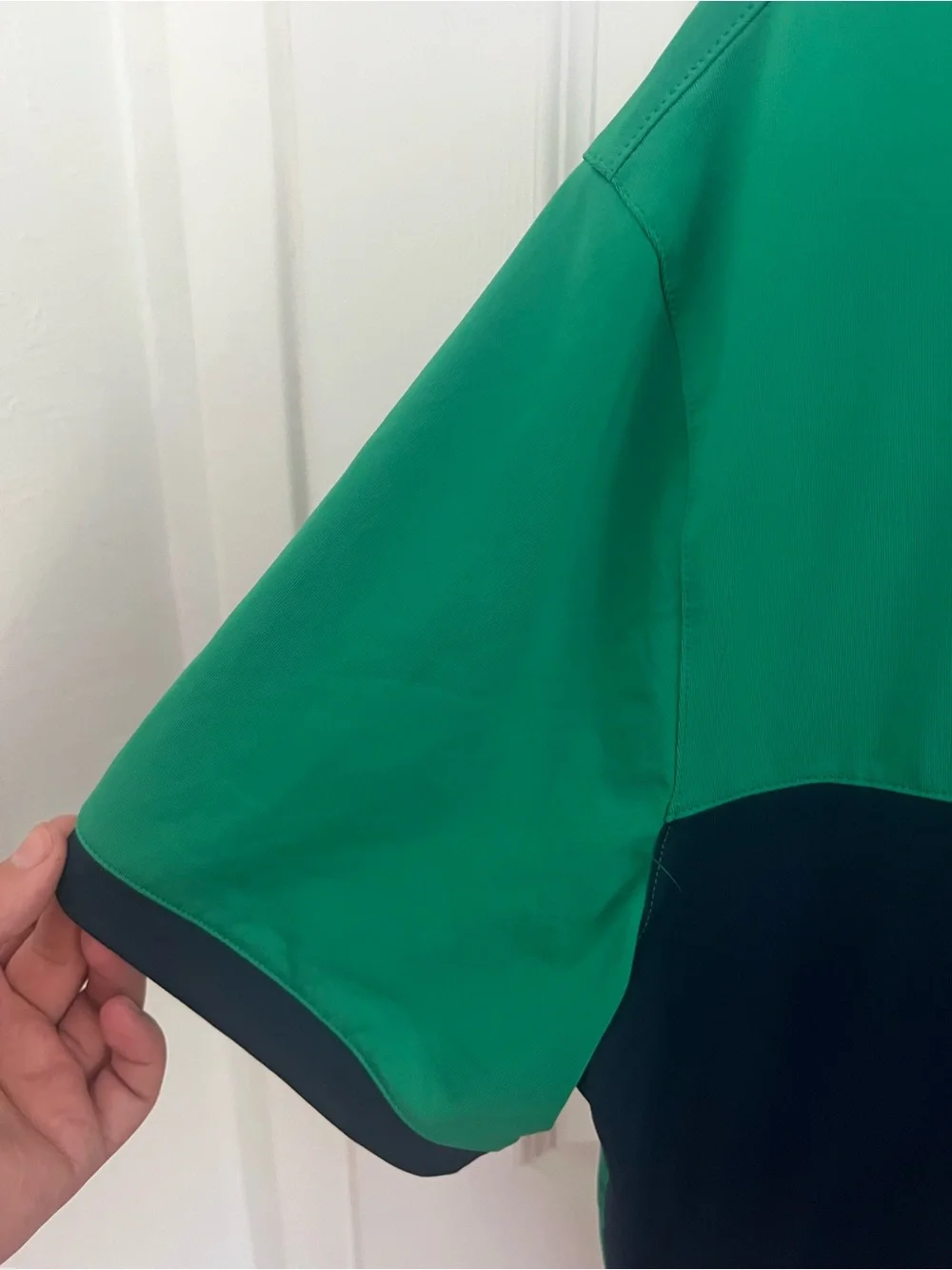 Nike Men’s Green & Navy Colorblock Polo